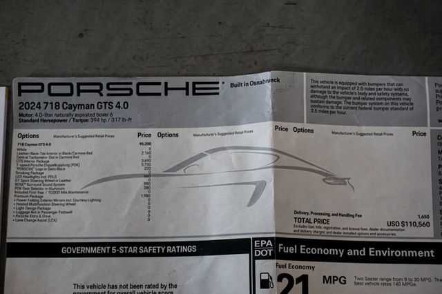2024 Porsche 718 Cayman *GTS 4.0* *GTS Interior Pkg* *Premium Pkg* *PPF* - 22872167 - 76