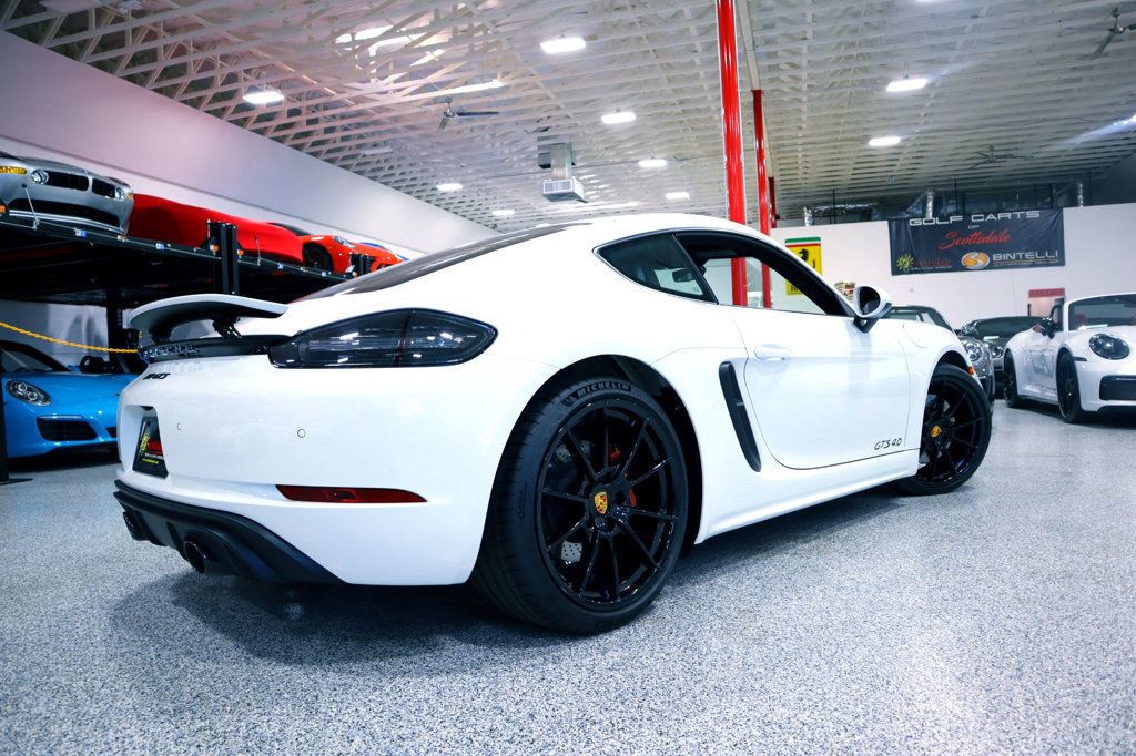 2024 Porsche 718 GTS 4.0 COUPE WHITE...695 Miles...Rare 6sp Manual - 22706186 - 11