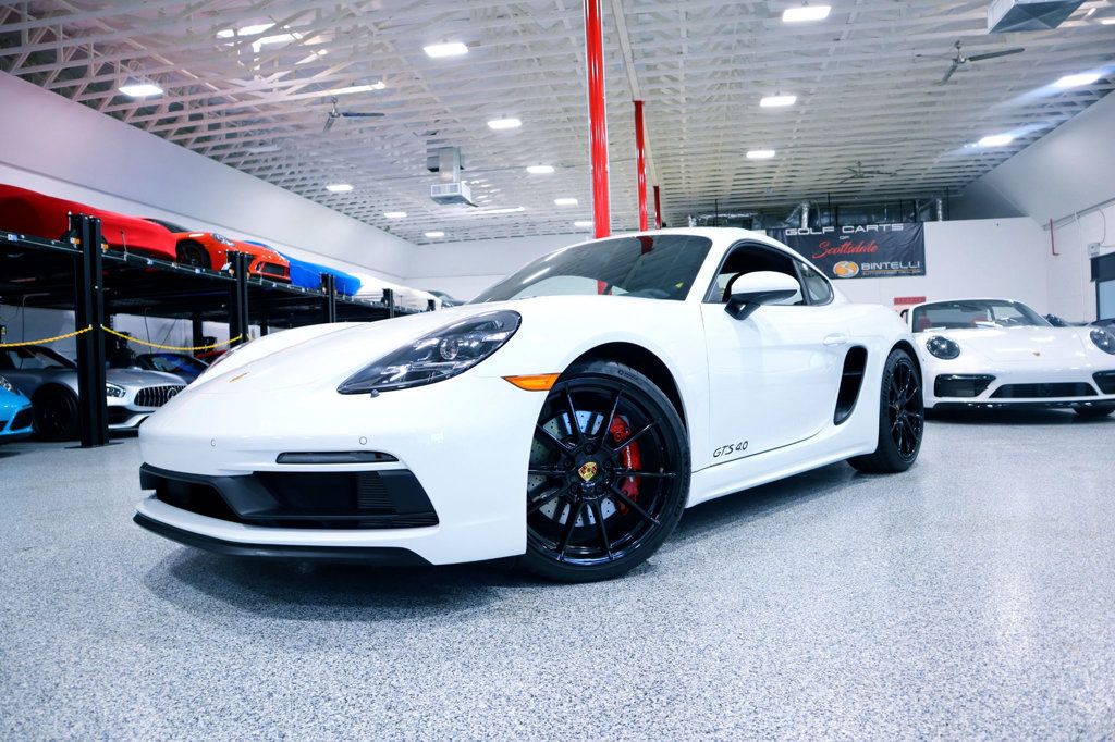 2024 Porsche 718 GTS 4.0 COUPE WHITE...695 Miles...Rare 6sp Manual - 22706186 - 2