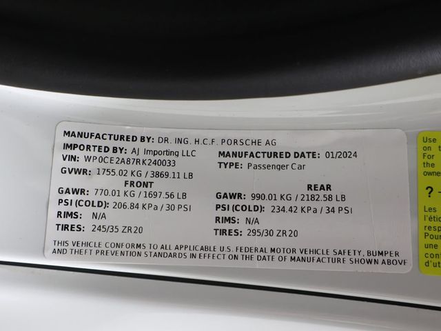 2024 Porsche 718 Spyder RS Roadster - 23017021 - 48