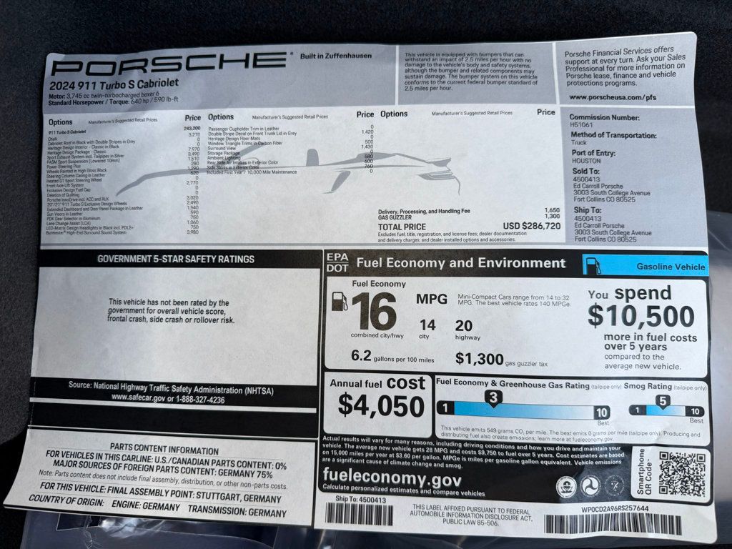 2024 Porsche 911 Turbo S Cabriolet - 23000103 - 34