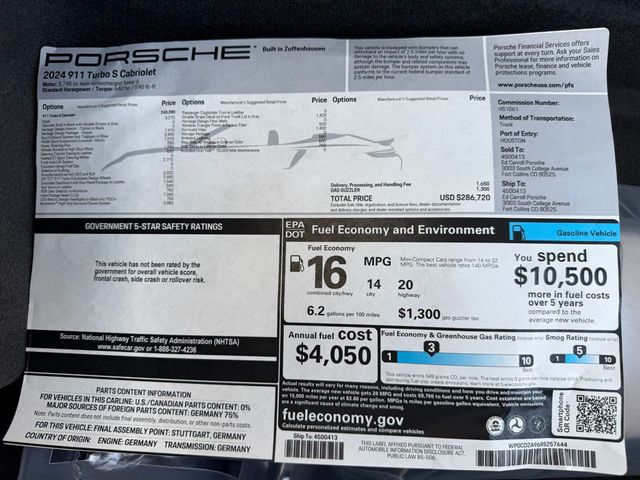 2024 Porsche 911 Turbo S Cabriolet - 23000103 - 34