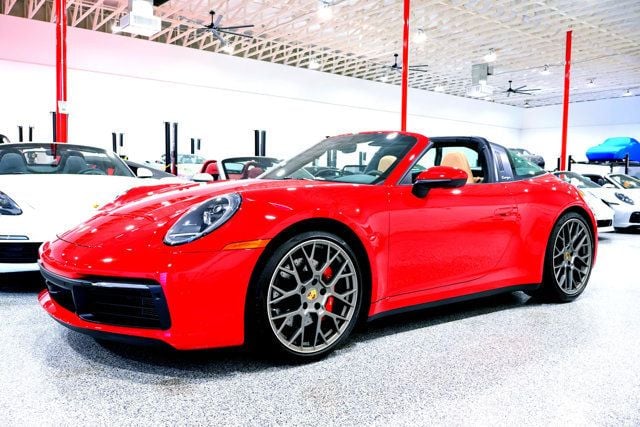 2024 Porsche 911 TARGA 4S CARMINE RED...556 Miles...TARGA 4S AWD  - 22964570 - 0