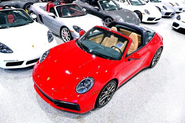 2024 Porsche 911 TARGA 4S CARMINE RED...556 Miles...TARGA 4S AWD  - 22964570 - 4
