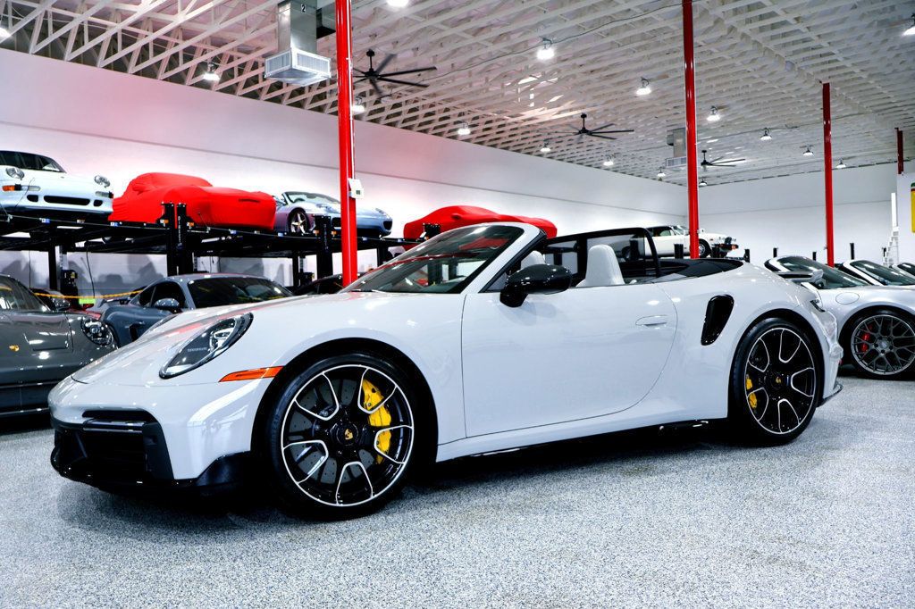 2024 Porsche 911 TURBO S CAB CHALK...3,798 Miles...P80 Sport Design - 22993625 - 0