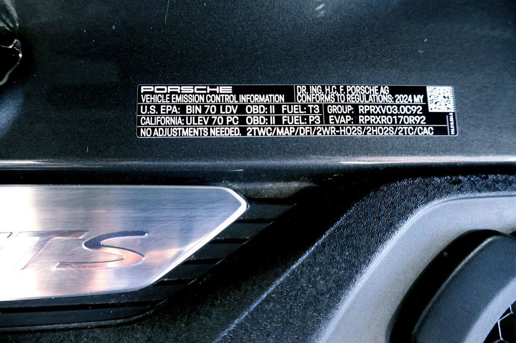 2024 Porsche CARRERA 4GTS CPE AGATE GREY...4,250 Miles...Rare 4GTS!!  - 22900806 - 37