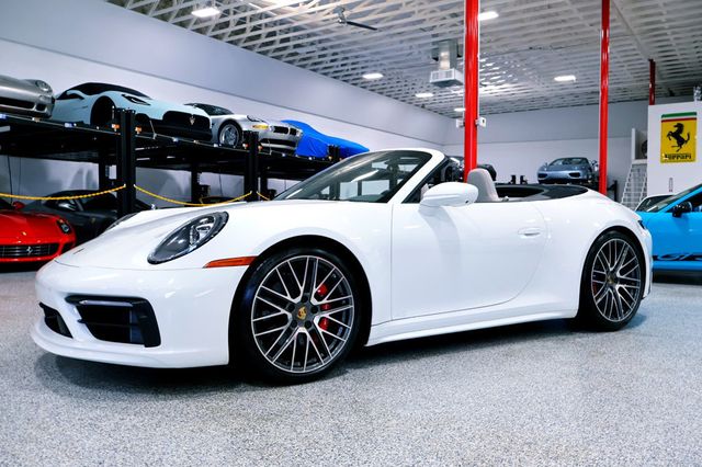 2024 Porsche CARRERA 4S CABRIOLET WHITE...1,545 Miles...Special 4S CAB!! - 22900550 - 1
