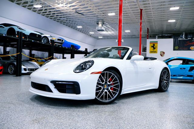 2024 Porsche CARRERA 4S CABRIOLET WHITE...1,545 Miles...Special 4S CAB!! - 22900550 - 3
