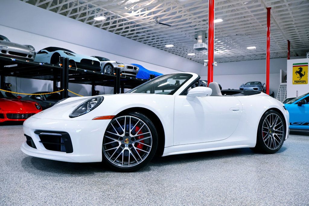 2024 Porsche CARRERA 4S CABRIOLET WHITE...1,545 Miles...Special 4S CAB!! - 22900550 - 4