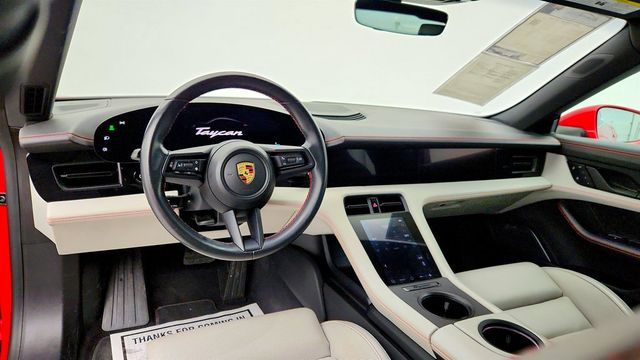 2024 Porsche Taycan 4S AWD w/ Premium Pkg & Deviated Stitching Two-Tone Leather Int. - 22936124 - 12