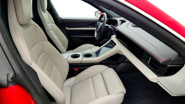 2024 Porsche Taycan 4S AWD w/ Premium Pkg & Deviated Stitching Two-Tone Leather Int. - 22936124 - 28