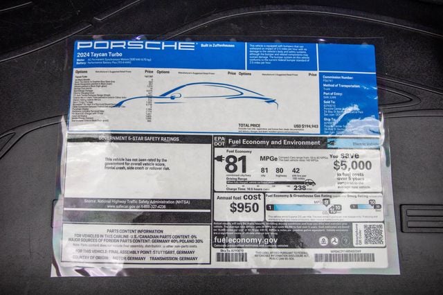 2024 Porsche Taycan Turbo AWD - 23003322 - 40