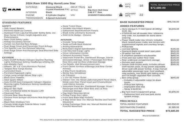 2024 Ram 1500 Big Horn/Lone Star - 23082387 - 2