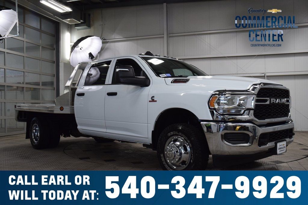 2024 Ram 3500 Chassis Cab 3500 CREW 4X4 * CUMMINS * 9' HILLSBORO FLATBED * 1 OWNER - 22975013 | Video 1