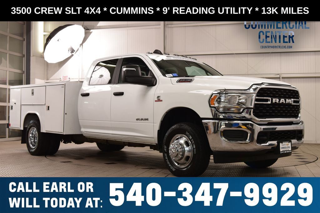 2024 Ram 3500 Chassis Cab 3500 CREW SLT 4X4 * CUMMINS * 9' READING UTILITY - 23028132 | Video 1