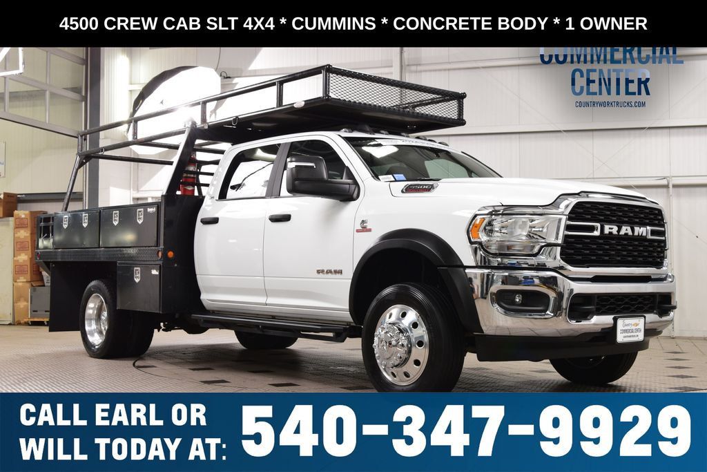 2024 Ram 4500 Chassis Cab 4500 CREW 4X4 SLT * CUMMINS * CONCRETE BODY * 1 OWNER - 23033875 | Video 1