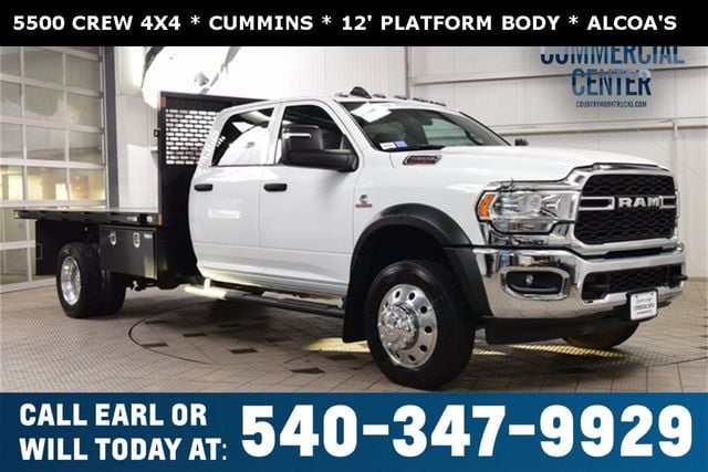 2024 Ram 5500 Chassis Cab 5500 CREW 4X4 * CUMMINS * 12' PLATFORM BODY * ALCOAS - 22950449 | Video 1