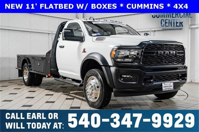 2024 Ram 5500 Chassis Cab 5500 REG CAB 4X4 * 6.7 CUMMINS * AISIN * NEW 11' CM FLATBED - 22241636 - 0