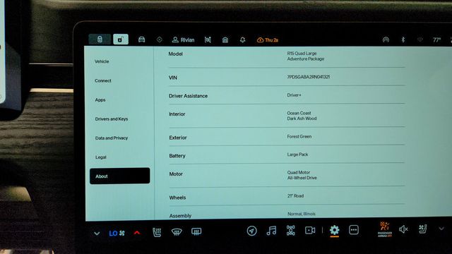2024 Rivian R1S Adventure Quad-Motor Large Pack w/ Ocean Coast Vegan Leather - 23089463 - 15