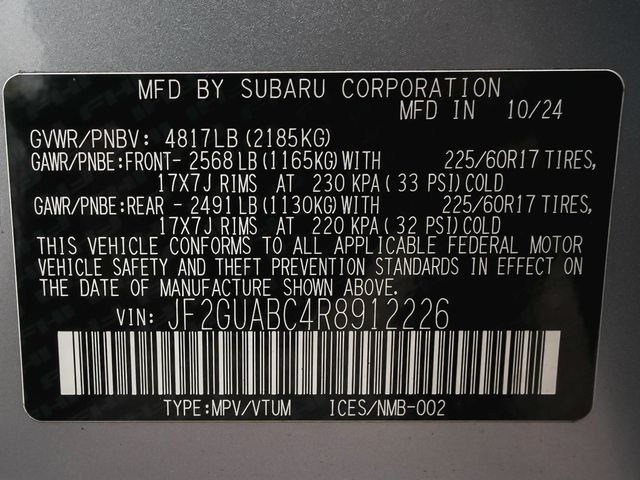 2024 Subaru Crosstrek Base - 23088478 - 15