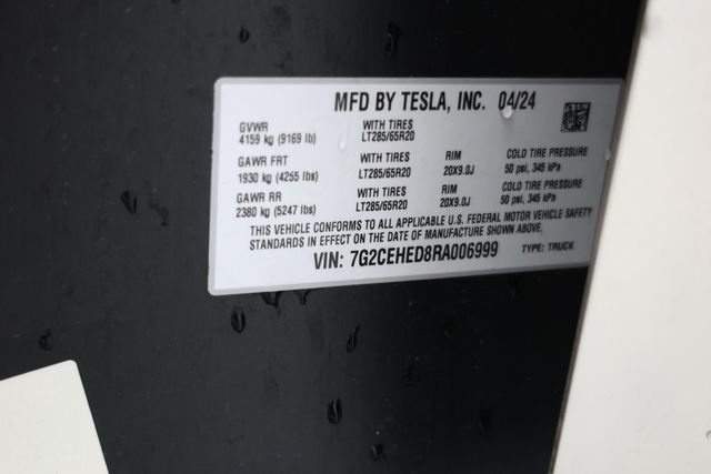 2024 Tesla Cybertruck AWD w/ Foundation Series Package & Powershare - 23045488 - 20