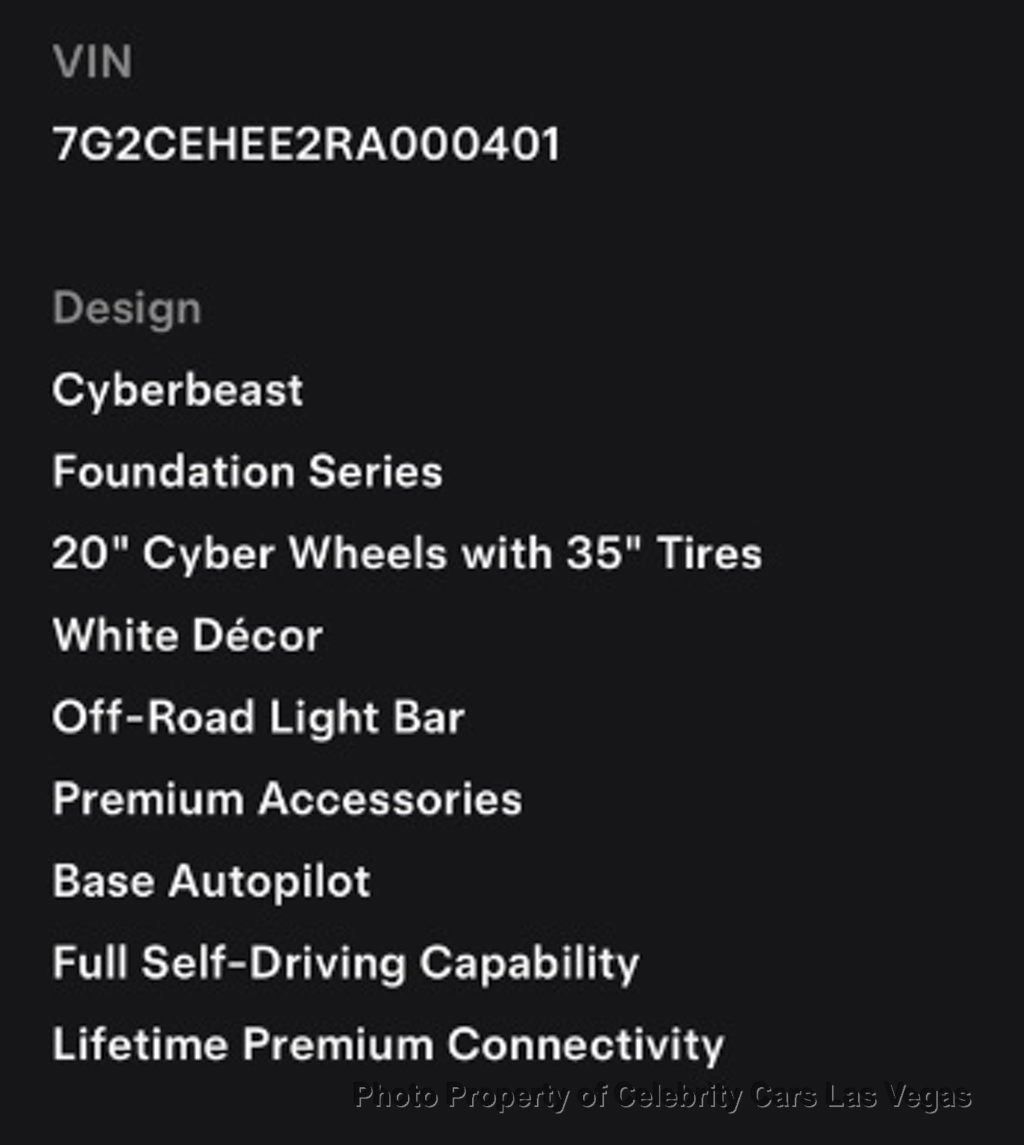 2024 Tesla Cybertruck CYBERBEAST Foundation series  - 22391331 - 7