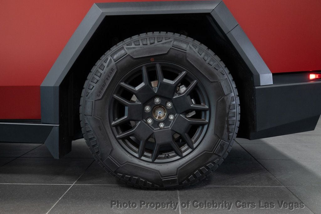 2024 Tesla Cybertruck Foundation Series, matte burgundy vinyl wrap   - 22575883 - 35