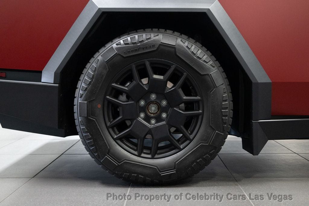 2024 Tesla Cybertruck Foundation Series, matte burgundy vinyl wrap   - 22575883 - 37