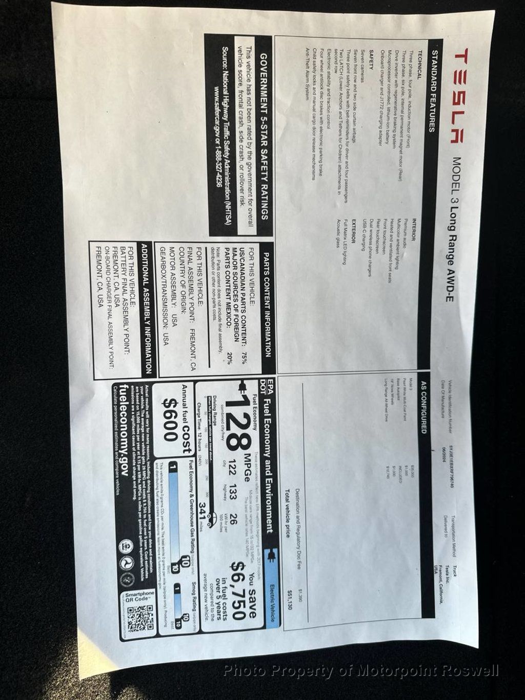 2024 Tesla Model 3 photo 2