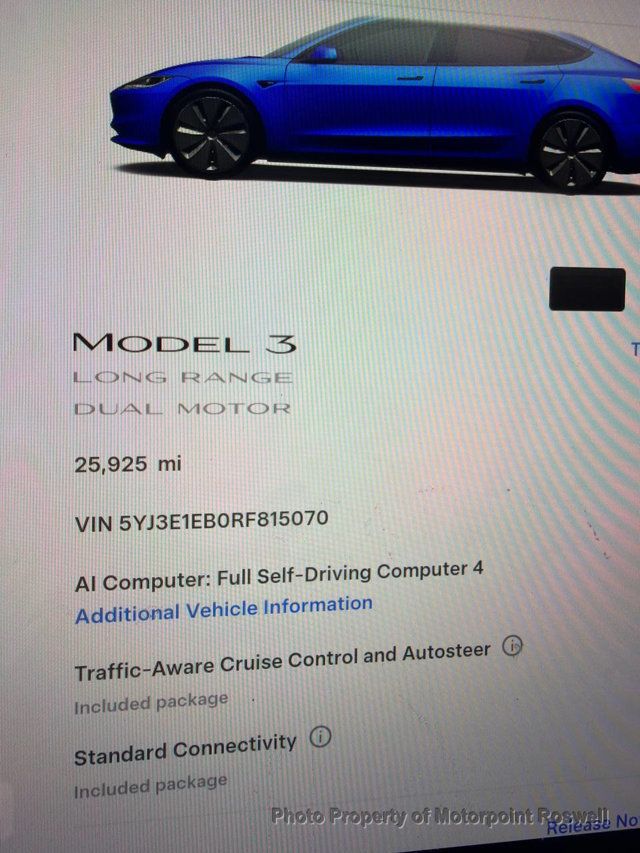 2024 Tesla Model 3 Long Range AWD - 23083031 - 2