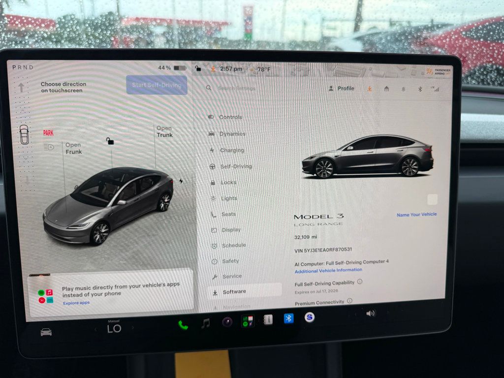 2024 Tesla Model 3 **MODEL 3 LONG RANGE PREM RWD**WHITE INTERIOR**19" NOVA WHEELS** - 23041761 - 11
