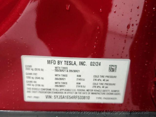 2024 Tesla Model S AWD - 22932927 - 16