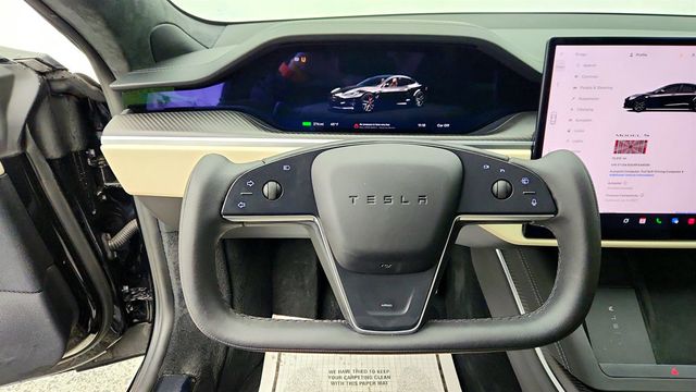 2024 Tesla Model S Plaid AWD w/ 21'' Wheels & Cream Vegan Leather Interior - 23007486 - 12