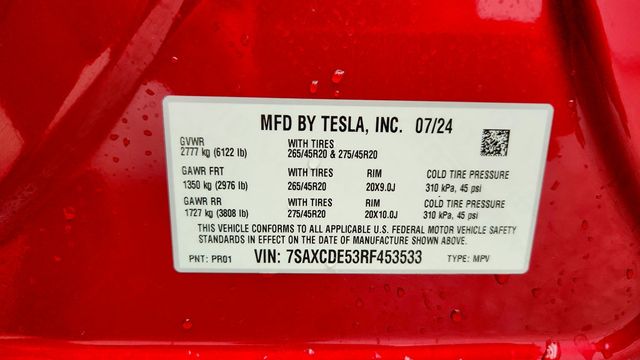 2024 Tesla Model X AWD w/ Cream Vegan Leather Interior - 23012962 - 20