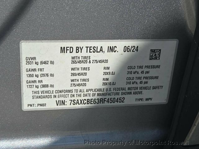 2024 Tesla Model X Plaid AWD - 22940161 - 3