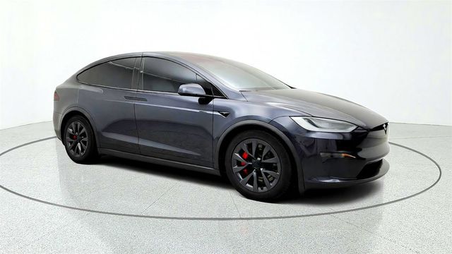 2024 Tesla Model X Plaid AWD w/ White & Black Vegan Leather Interior - 23081747 - 2