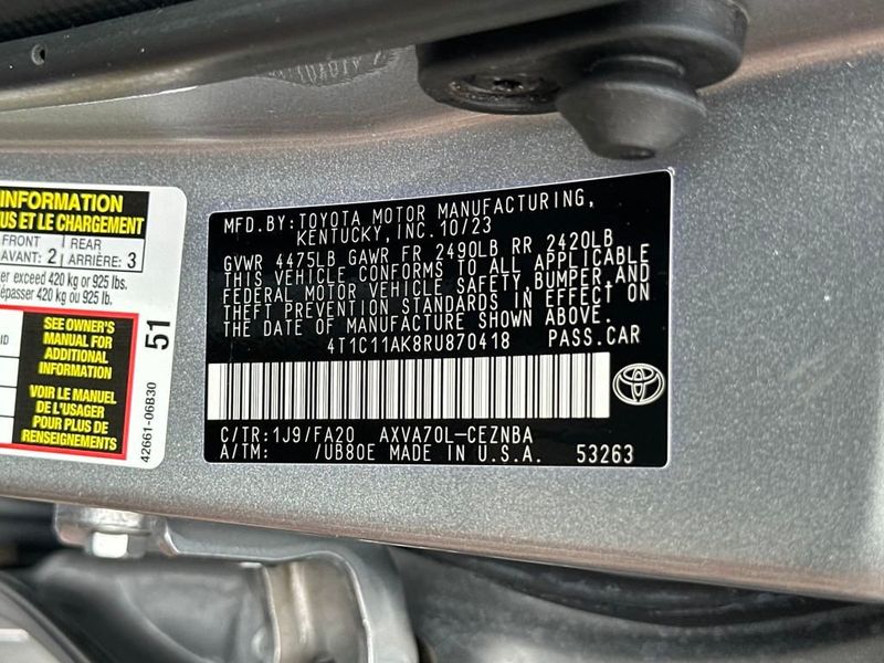 2024 Toyota Camry LE Automatic - 22943651 - 20