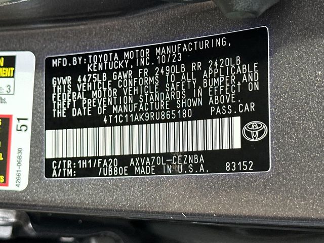 2024 Toyota Camry LE Automatic - 22979167 - 20