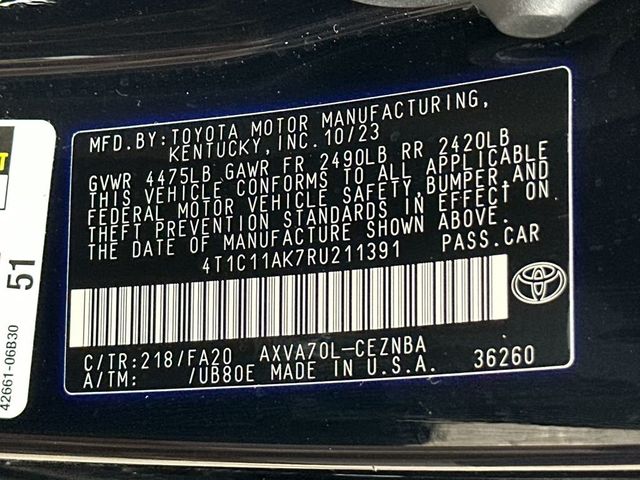2024 Toyota Camry LE Automatic - 23059394 - 21