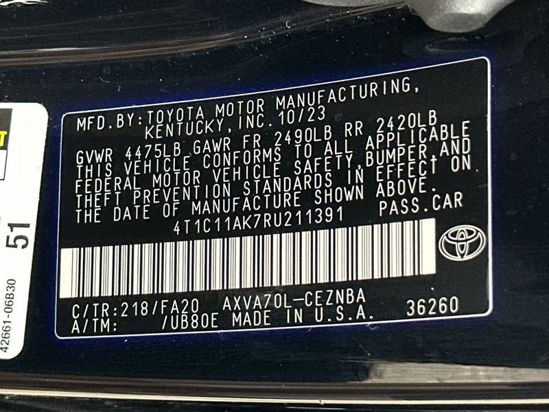 2024 Toyota Camry LE Automatic - 23059394 - 21