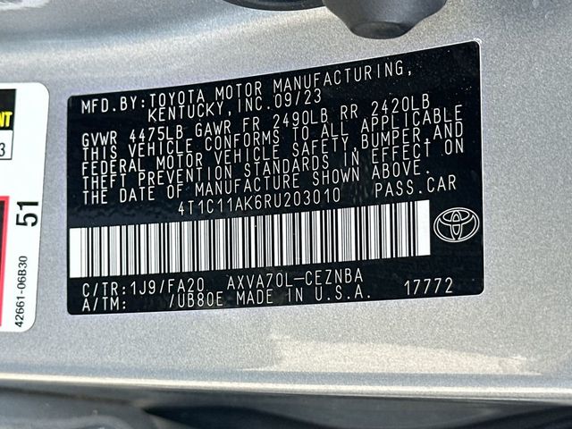 2024 Toyota Camry LE Automatic - 23059957 - 20