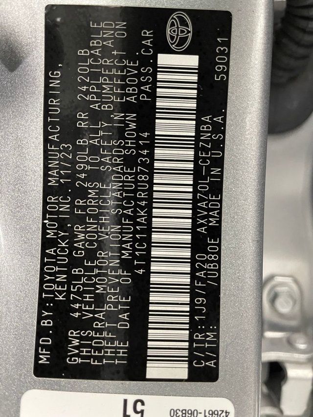 2024 Toyota Camry LE Automatic - 22987137 - 45