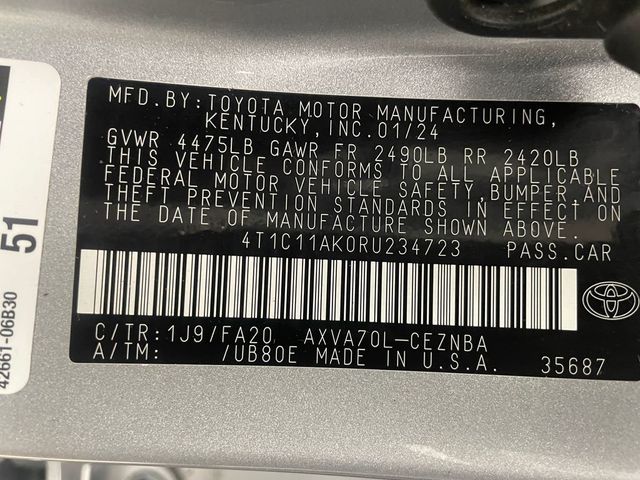 2024 Toyota Camry LE Automatic - 23004952 - 45