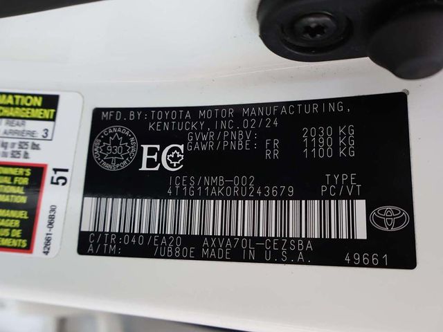 2024 Toyota Camry SE Automatic - 23037569 - 47
