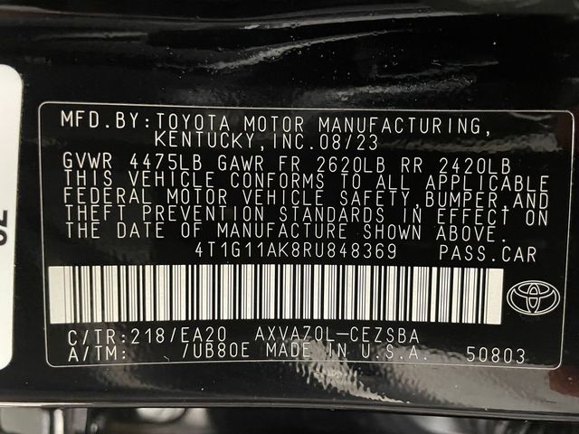 2024 Toyota Camry SE Automatic - 22917185 - 45