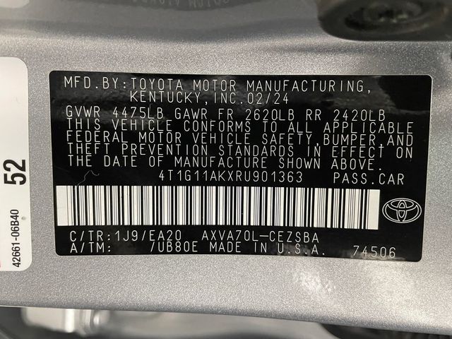 2024 Toyota Camry SE Automatic - 22984077 - 45