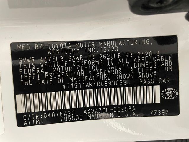 2024 Toyota Camry SE Automatic - 23006462 - 45