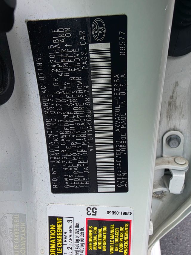 2024 Toyota Camry SE Nightshade Automatic - 23084910 - 22
