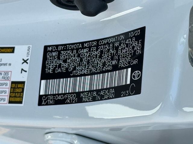 2024 Toyota Corolla LE CVT - 22638381 - 22