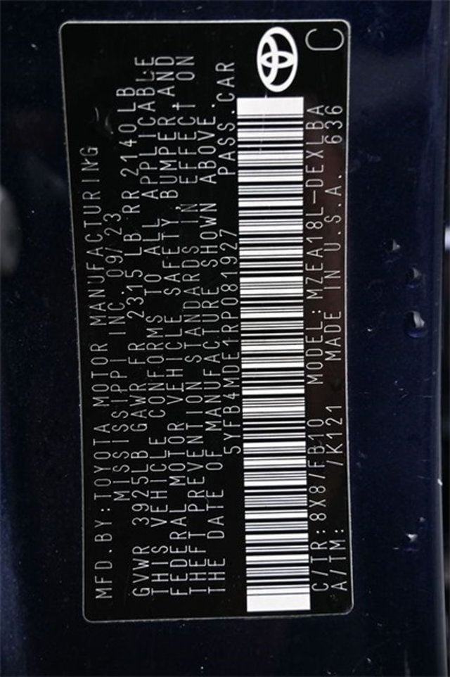 2024 Toyota Corolla LE CVT - 22904409 - 3